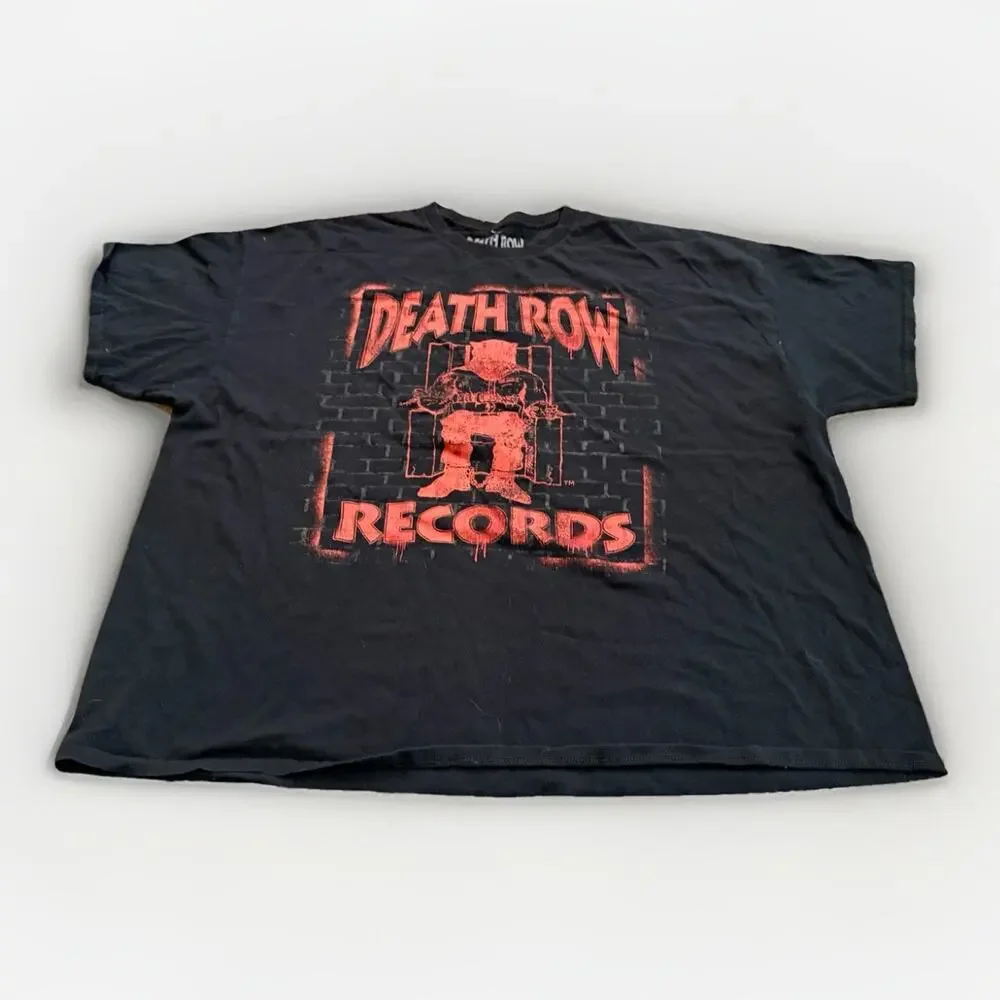 Death Row Records Mens Black Graphic Print Short Sleeve T-Shirt Size 4X - Picture 1 of 7